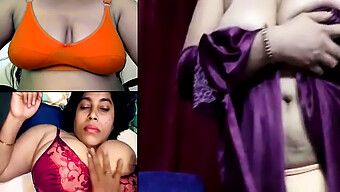 Desi Stora Bröstvårtor Och Saree-Action I Hd-Video