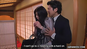 Japanese Secretary Seduced By Her Boss At A Restaurant