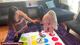 Lesbian Twister Game Gets Steamy With Nude Teens And Toys