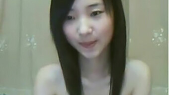 Skinny Chinese Girl Enjoys Self-Pleasure