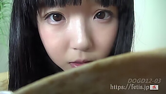 Japanese Teen Girl Indulges In Self-Sniffing And Masturbation