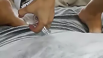 Big Boobed Teen Tries To Get Fucked In A Bottle