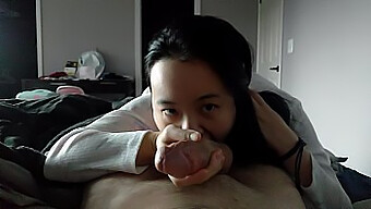 Jade Chan Gives A Sensual Blowjob In Homemade Video