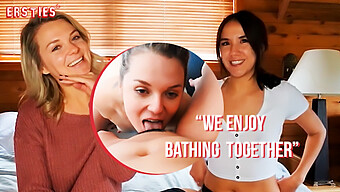 Canadian Lesbians Indulge In Steamy Shower Play In Pov