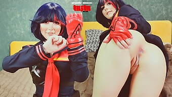 Ryuko Matoi Gets Her Ass Spanked And Creampied By A Teacher In This Cosplay Video