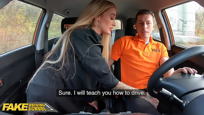 Daisy Lee Enjoys Oral Lessons More Than Driving Lessons In Fakedrivingschool Video