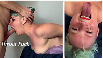 Deepthroat Blowjob Und Cumshot Für Stieftochter Mit Kehlenbeule