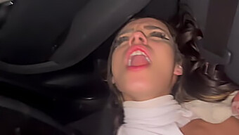 Hot And Steamy Anal Sex In A Bmw With A Beautiful Latina Girl.