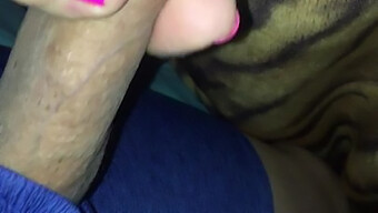 Homemade Latina Footjob With Girlfriend